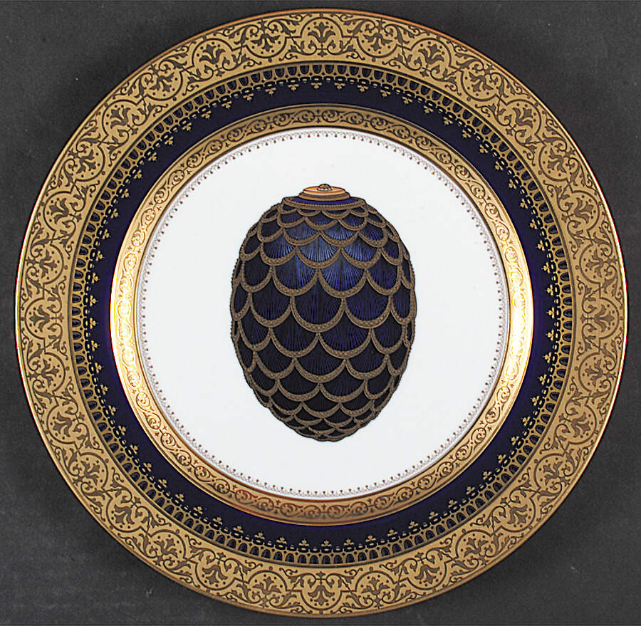 Imperial Heritage Cobalt Blue Dinner Plate by Faberge-1