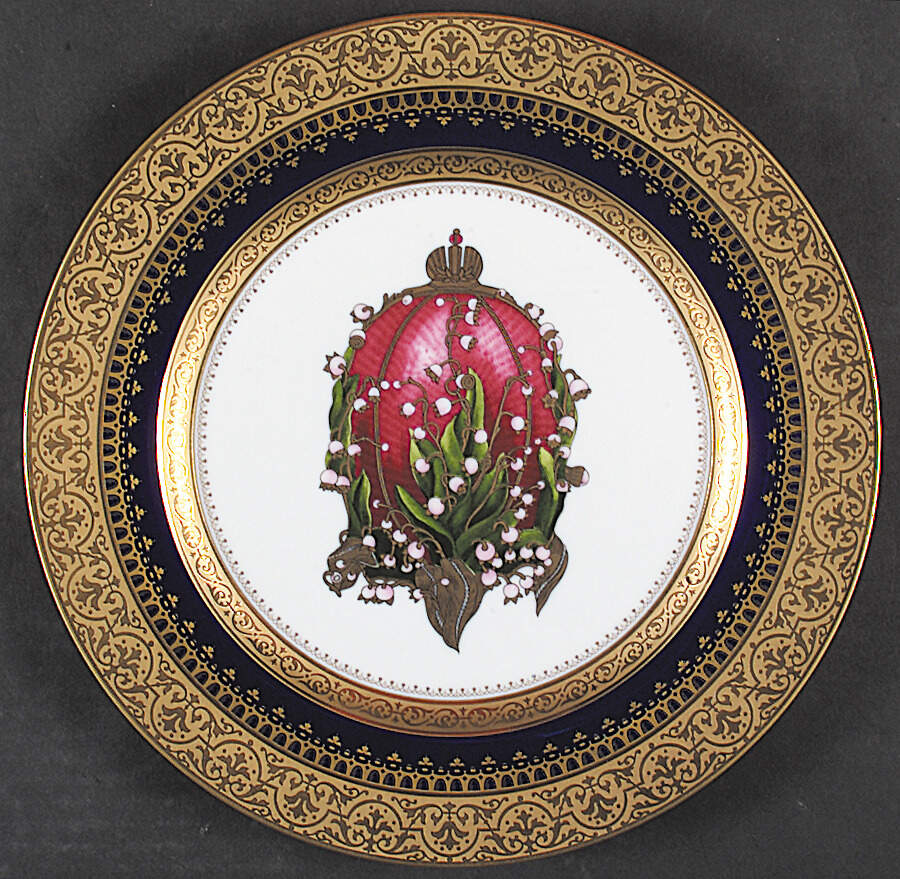 Imperial Heritage Cobalt Blue Dinner Plate by Faberge-1