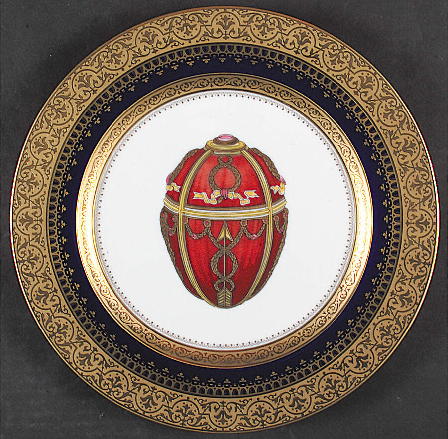 Imperial Heritage Cobalt Blue Dinner Plate by Faberge-1