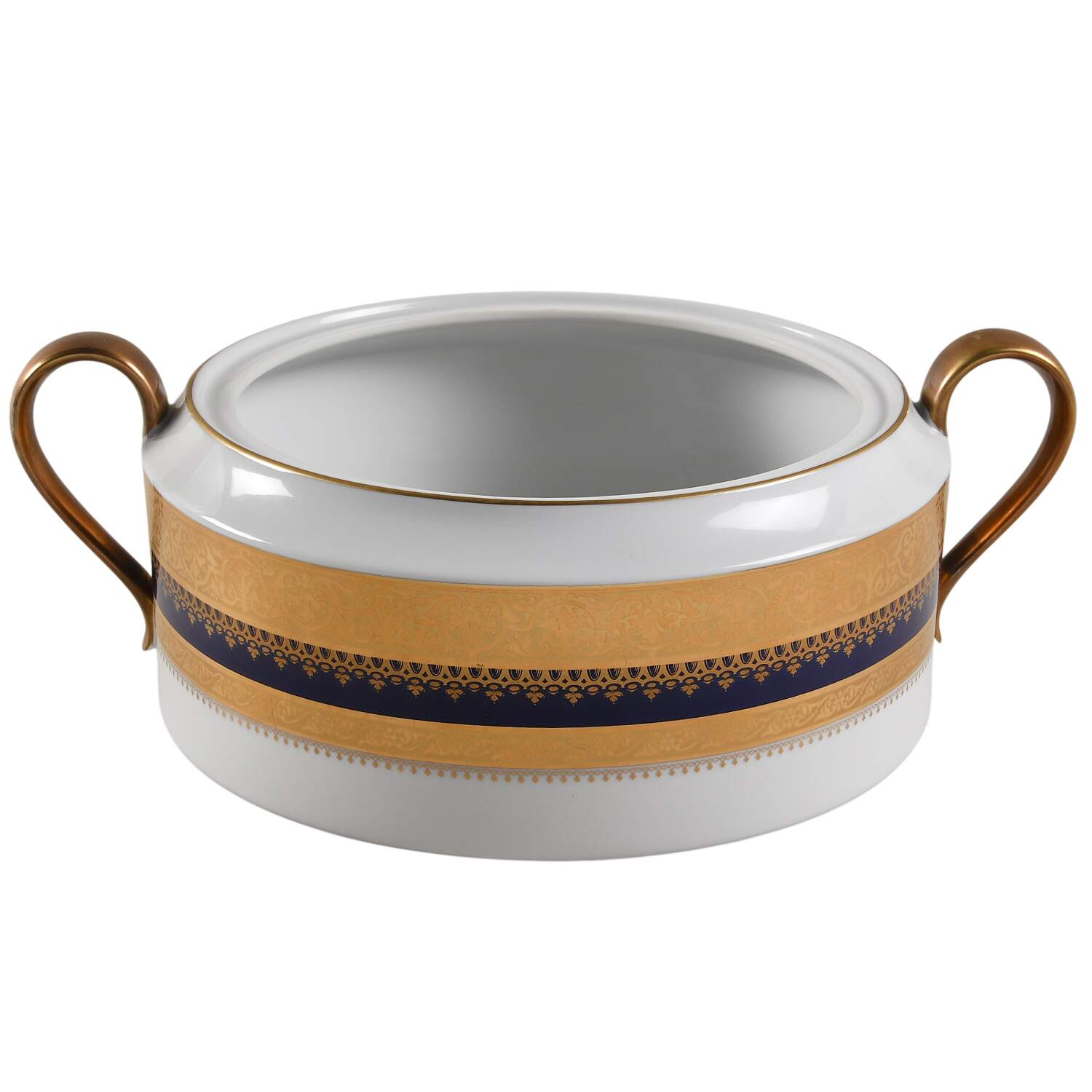 Imperial Heritage Cobalt Blue Round Vegetable No Lid by Faberge-1