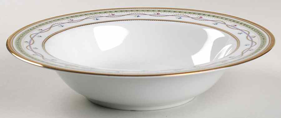 Luxembourg Green 10" Round Vegetable Bowl by Faberge-1