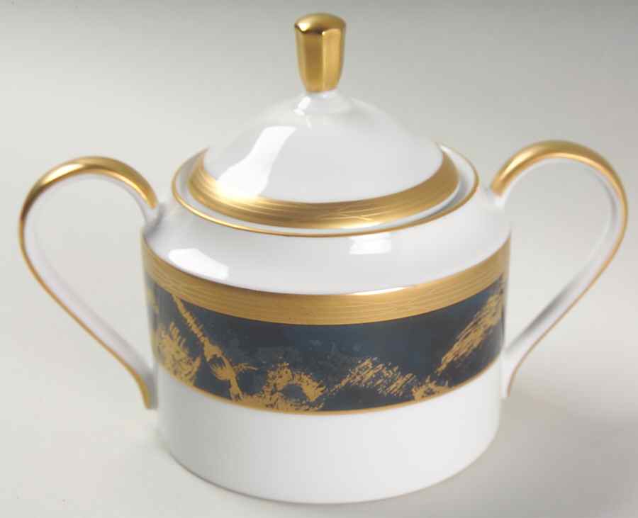 Pavilion Lapis Lazuli Sugar Bowl & Lid by Faberge-1