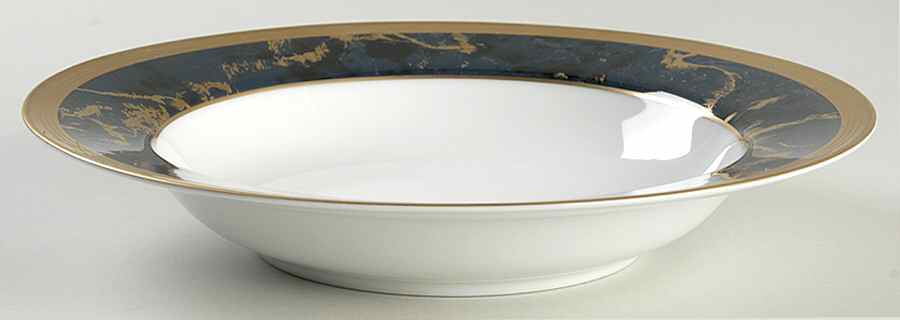 Pavilion Lapis Lazuli Large Rim Soup Bowl by Faberge-1