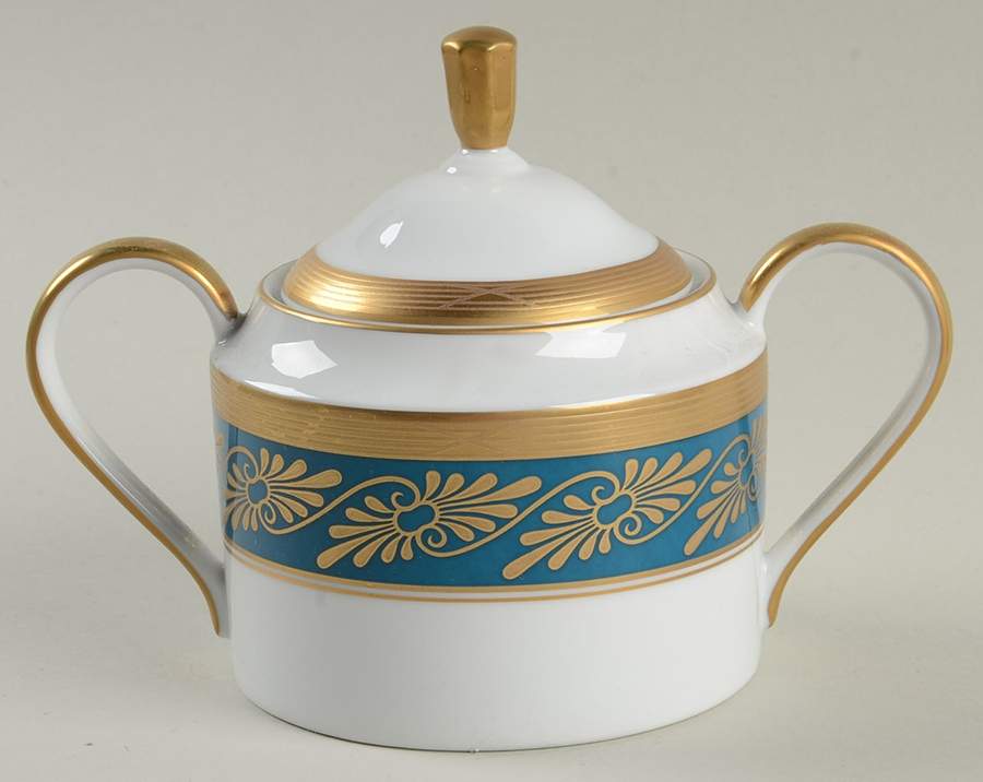 Regence Sugar Bowl & Lid by Faberge-1