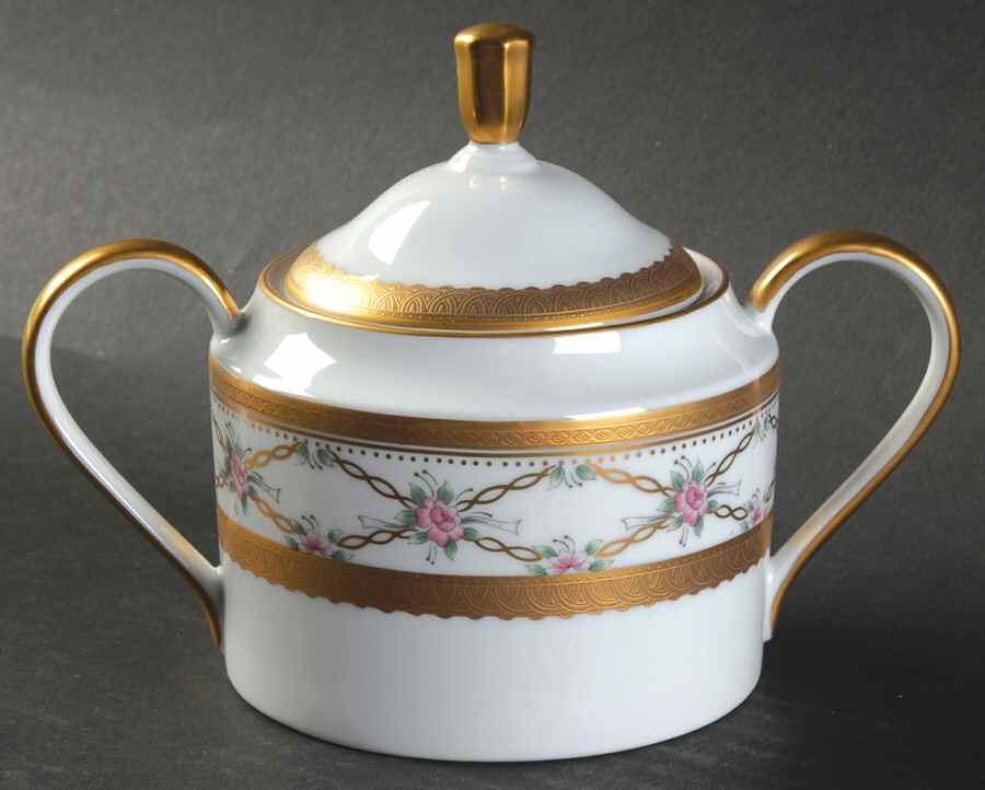 Rose Trellis Sugar Bowl & Lid by Faberge-1