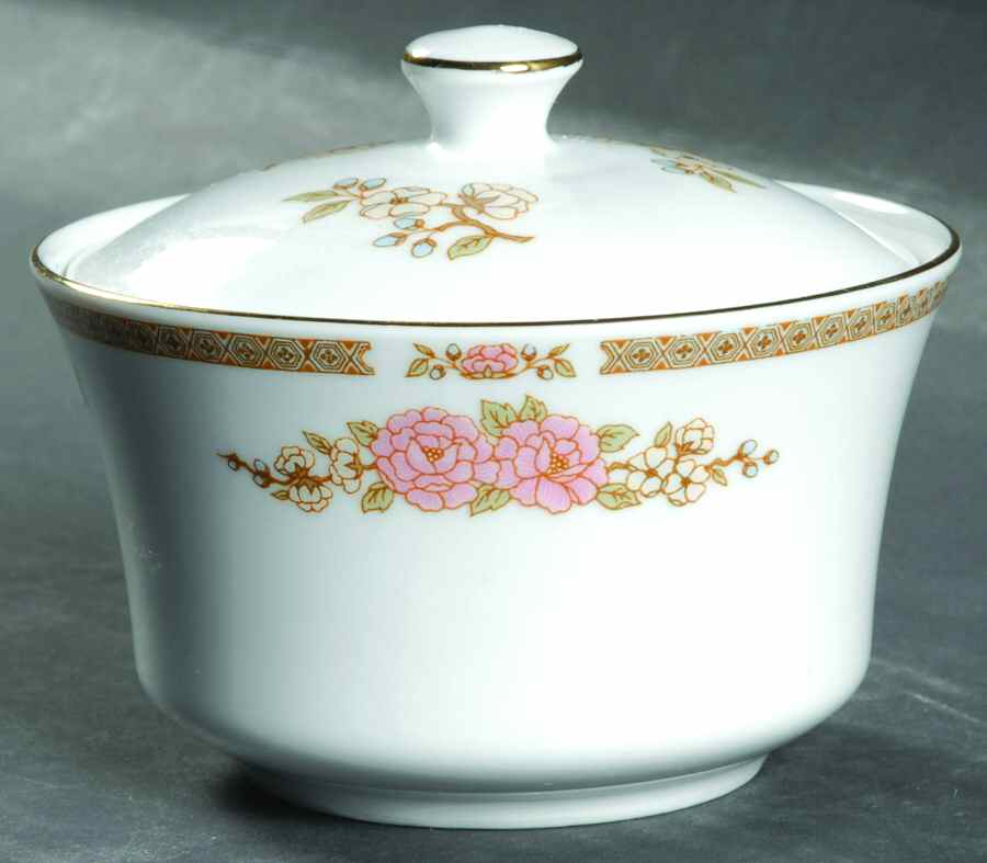 Floral Mist Sugar Bowl & Lid by Fairfield-1
