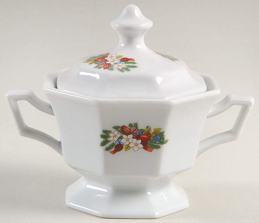 Peace On Earth Sugar Bowl & Lid by Fairfield-1