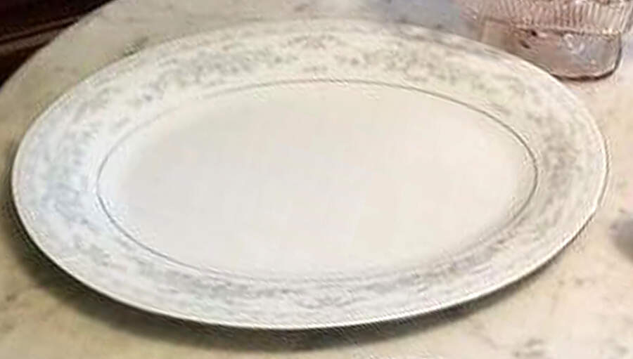 Rosepoint 16" Oval Serving Platter by Fairfield-1
