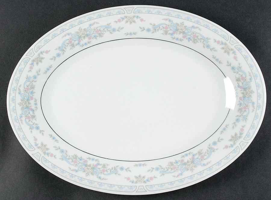 Rosepoint 14" Oval Serving Platter by Fairfield-1