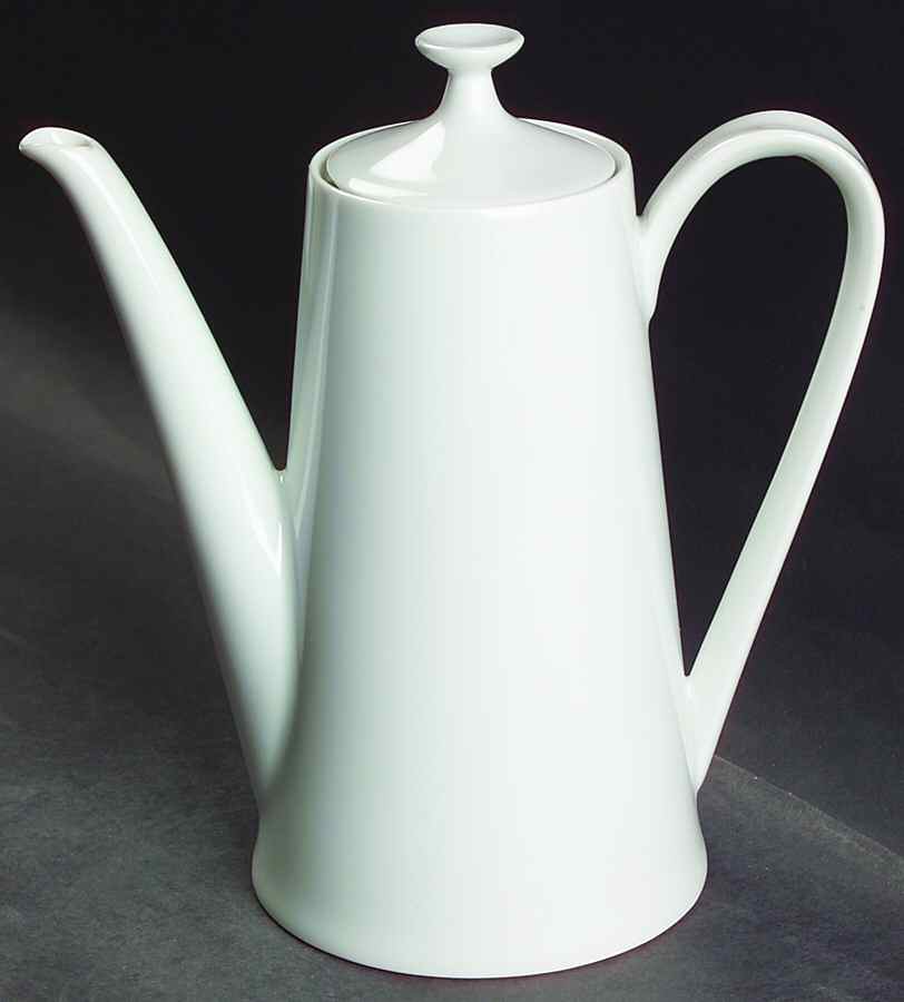 Fairwood White Mini Coffee Pot & Lid by Fairwood-Schonwald-1