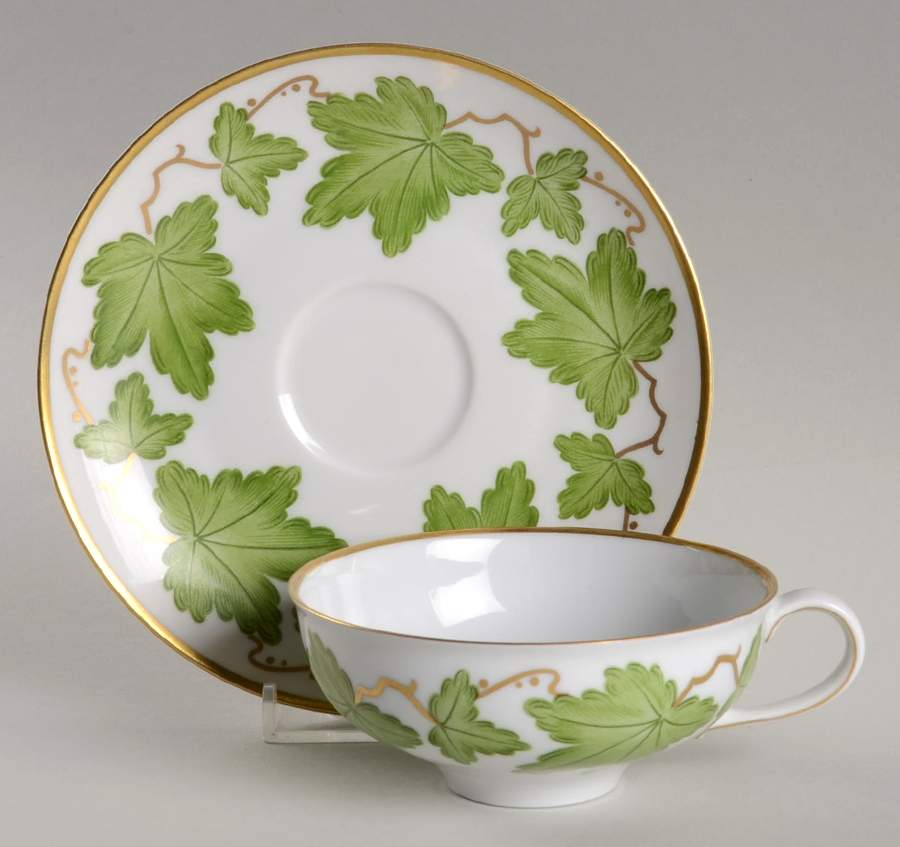 Spring Pastoral Flat Cup & Saucer Set by Fairwood-Schonwald-1
