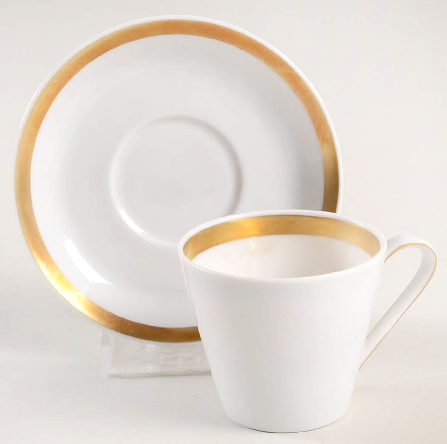 Wedding Band Flat Demitasse Cup & Saucer Set by Fairwood-Schonwald-1