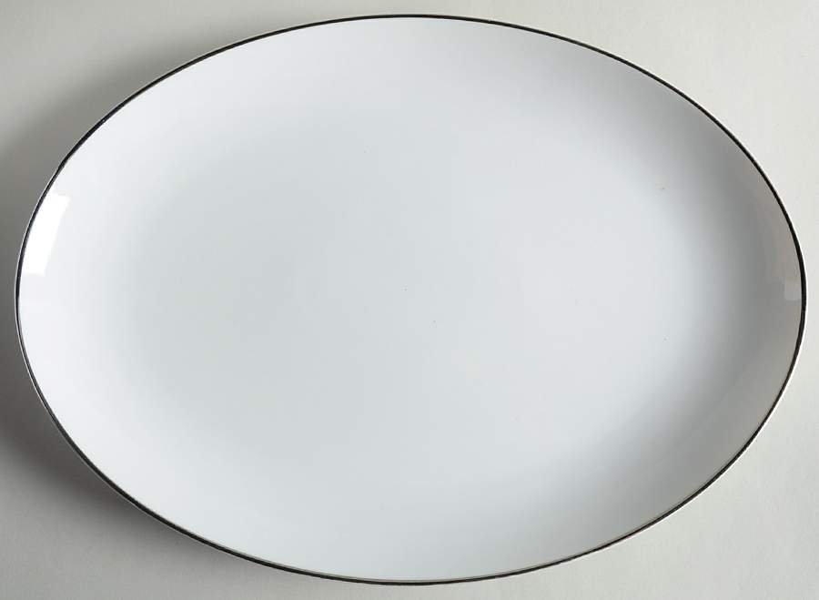 Angelique 14" Oval Serving Platter by Fashion Manor-1