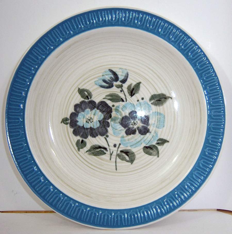 Blue Floral Bread & Butter Plate by Fashion Manor-1