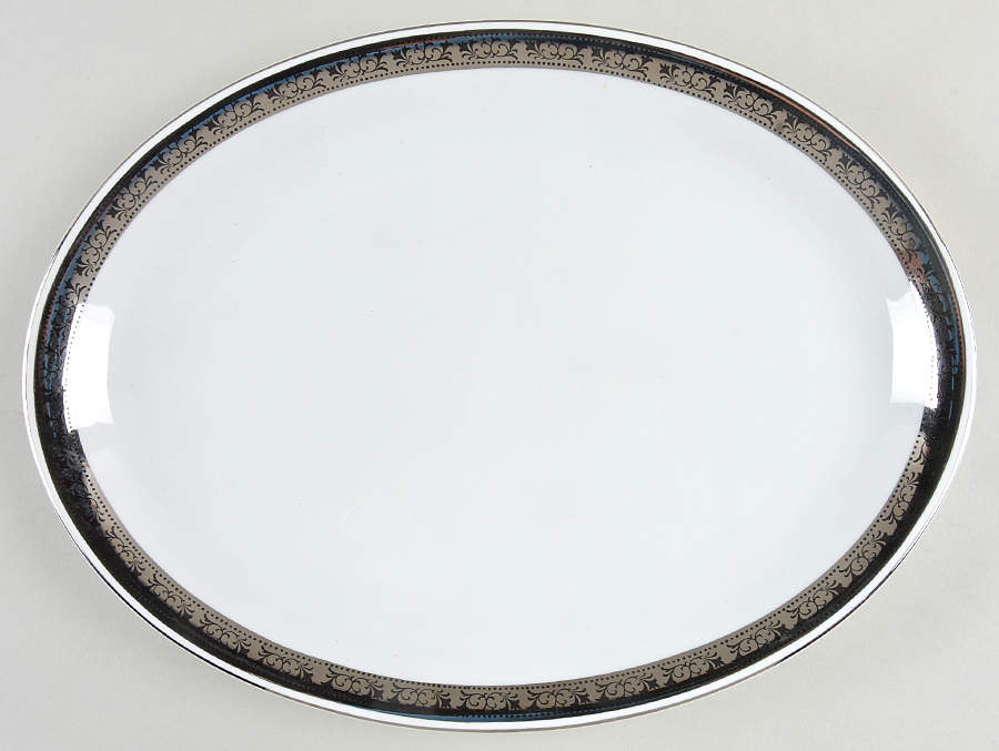 Champlain 14" Oval Serving Platter by Fashion Manor-1