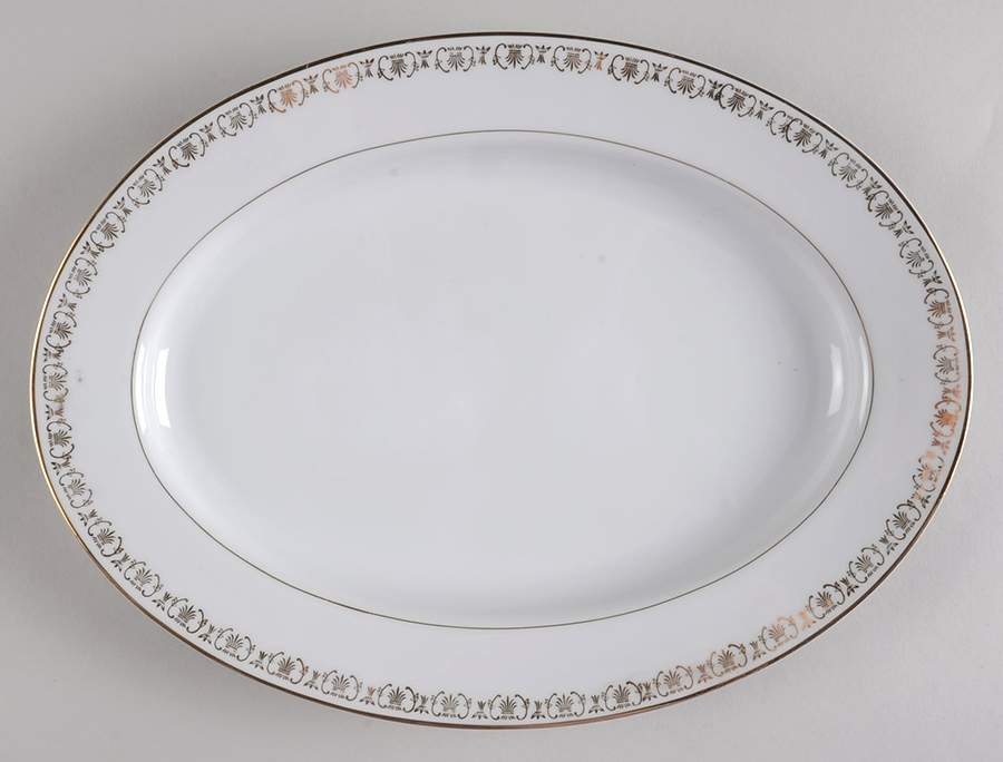 Corona 12" Oval Serving Platter by Fashion Manor-1