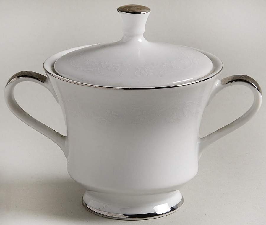 English Sugar Bowl & Lid by Fashion Manor-1