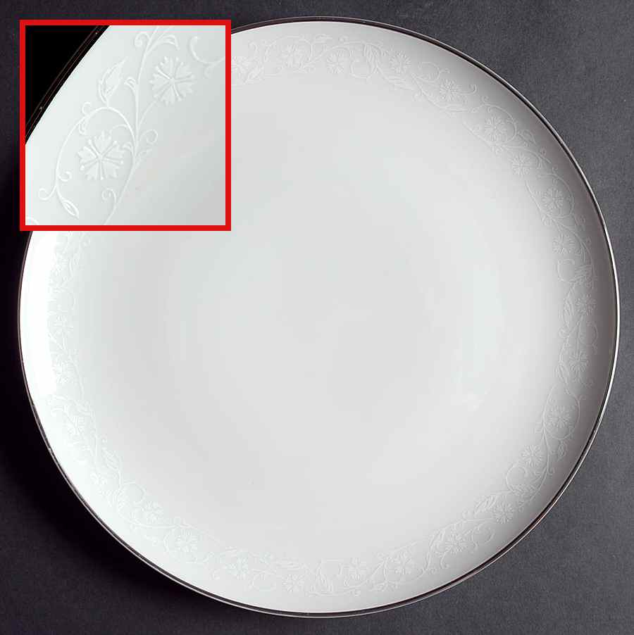 English Lace Dinner Plate by Fashion Manor-1