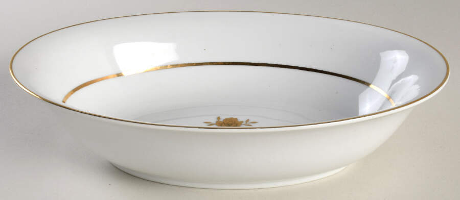 Eternal Rose 10" Oval Vegetable Bowl by Fashion Manor-1