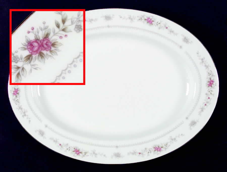 Heirloom 12" Oval Serving Platter by Fashion Manor-1