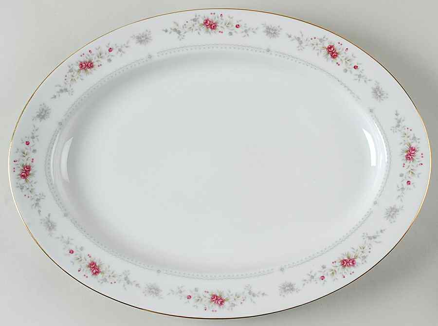 Heirloom 14" Oval Serving Platter by Fashion Manor-1