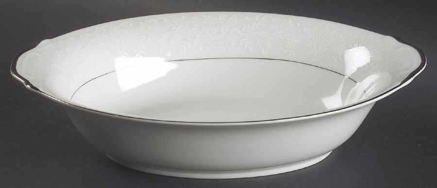 Lady Elegant 10" Oval Vegetable Bowl by Fashion Manor-1