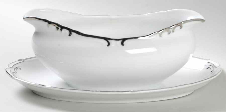 Marlton Gravy Boat with Attached Underplate by Fashion Manor-1