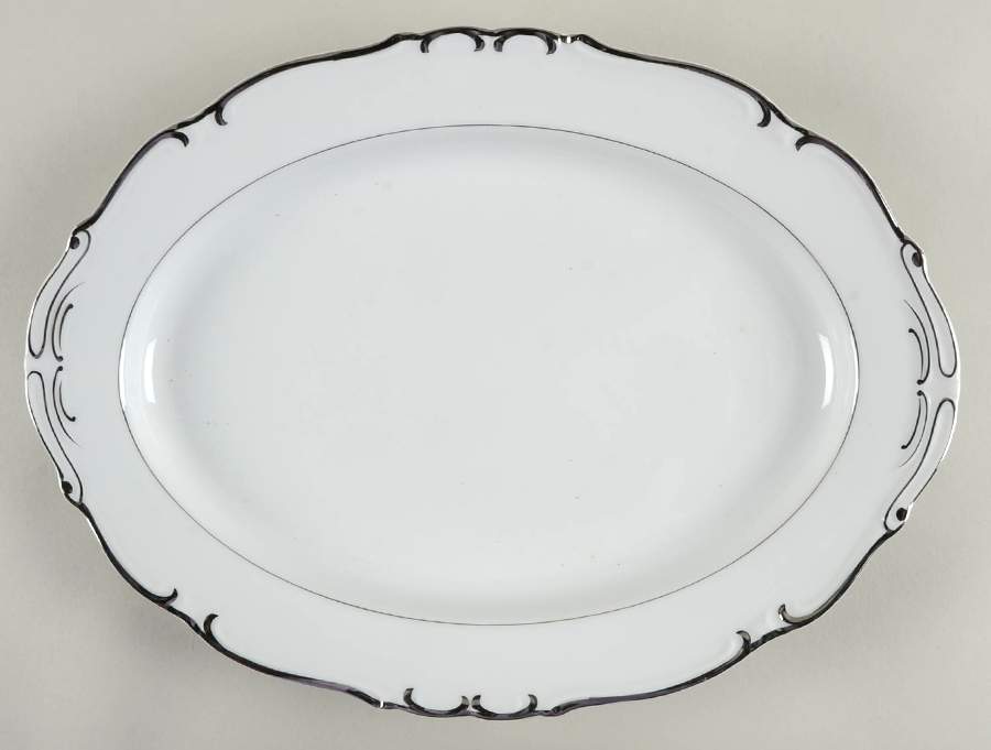 Marlton 14" Oval Serving Platter by Fashion Manor-1