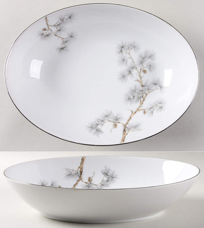 Pinedale 10" Oval Vegetable Bowl by Fashion Manor-1