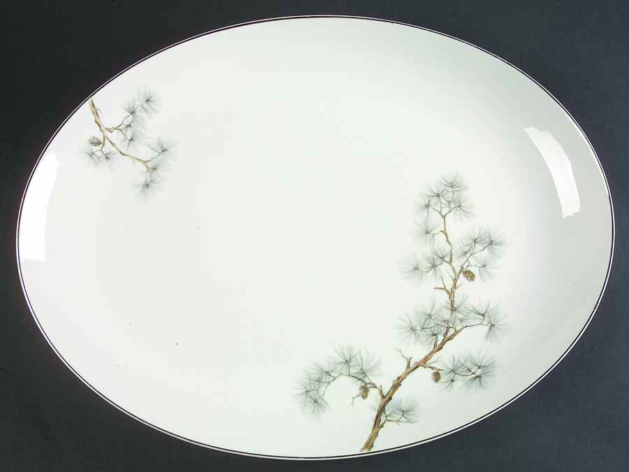 Pinedale 16" Oval Serving Platter by Fashion Manor-1