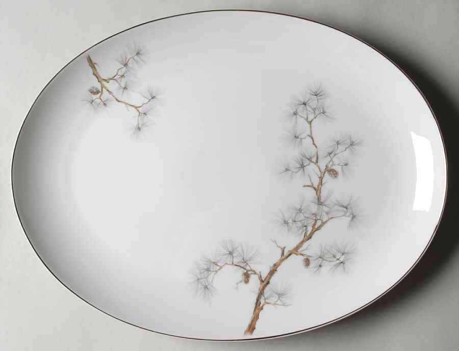 Pinedale 14" Oval Serving Platter by Fashion Manor-1