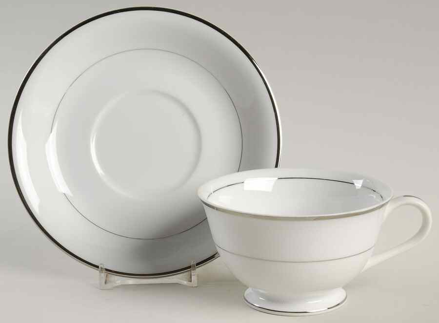 Prelude Footed Cup & Saucer Set by Fashion Manor-1
