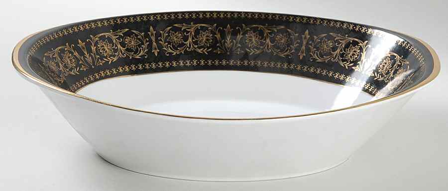 Rhapsody 11" Oval Vegetable Bowl by Fashion Manor-1