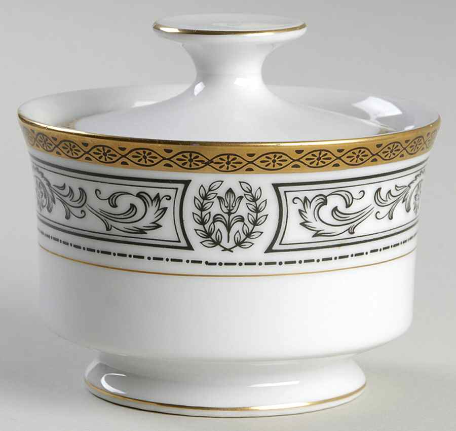 Romanesque Sugar Bowl & Lid by Fashion Manor-1