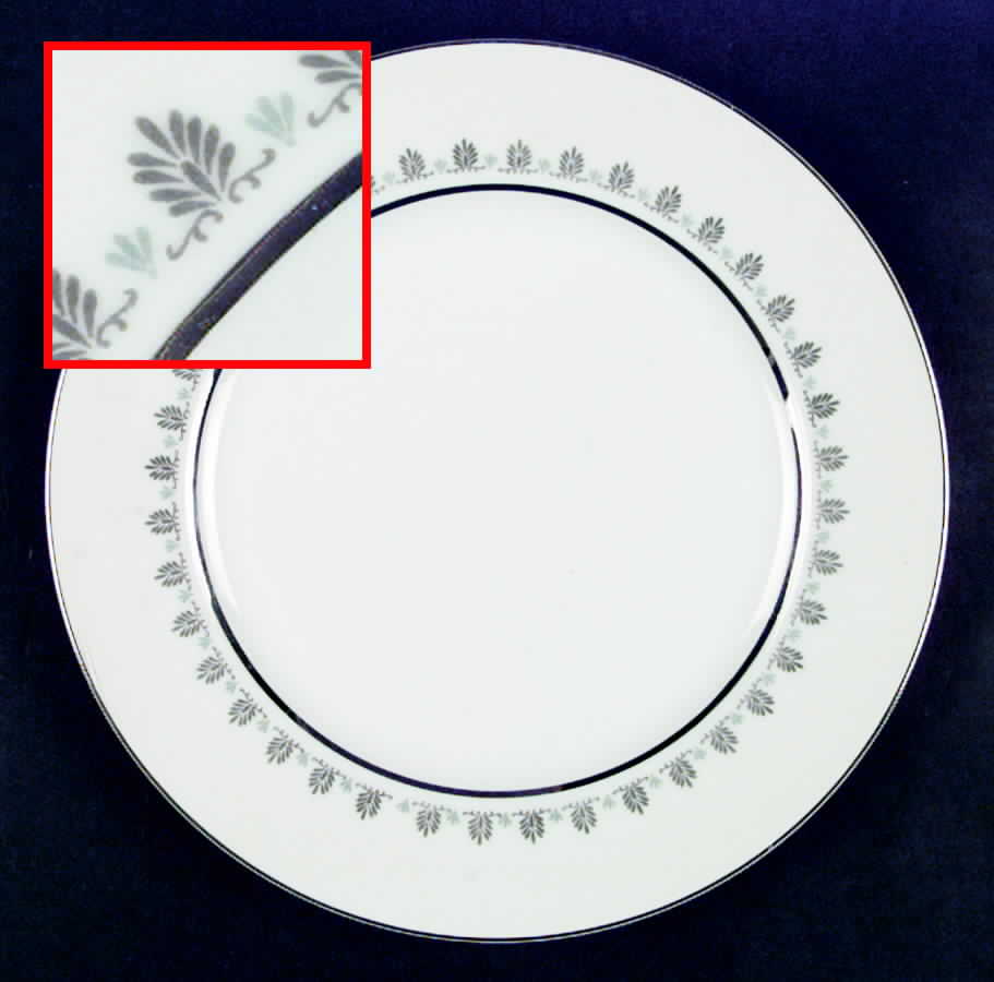 Silver Spruce Dinner Plate by Fashion Manor-1