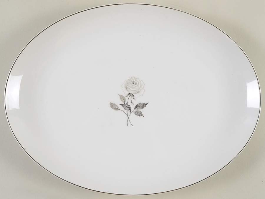 Solitude 12" Oval Serving Platter by Fashion Manor-1