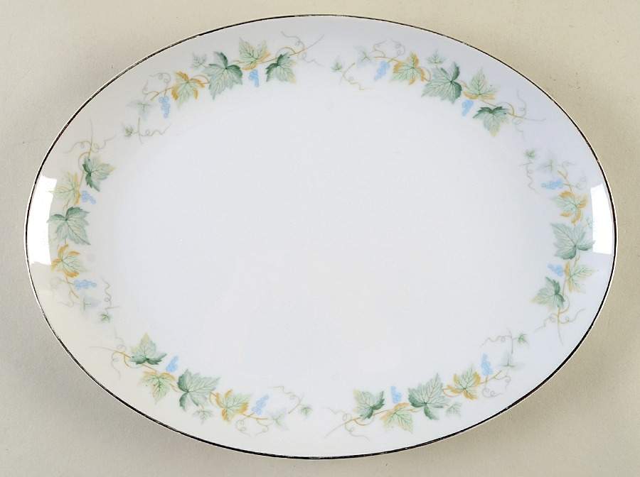 Vineyard 12" Oval Serving Platter by Fashion Manor-1