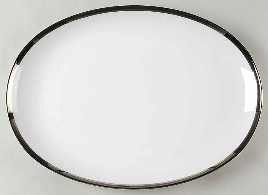 Elegance 16" Oval Serving Platter by Fashion Royale-1