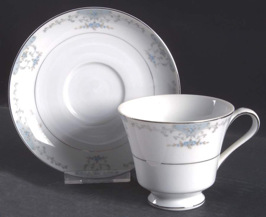 Heirloom Footed Cup & Saucer Set by Fashion Royale-1
