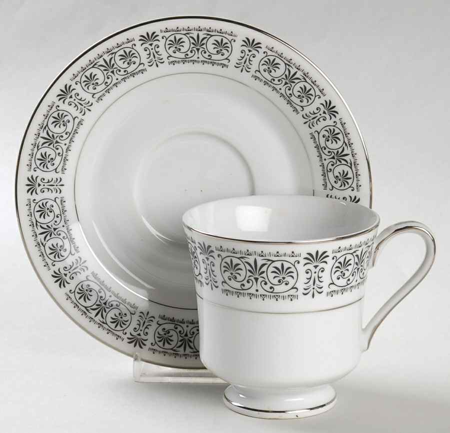 Madrid Footed Cup & Saucer Set by Fashion Royale-1