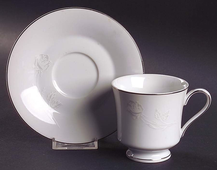 Remembrance Footed Cup & Saucer Set by Fashion Royale-1