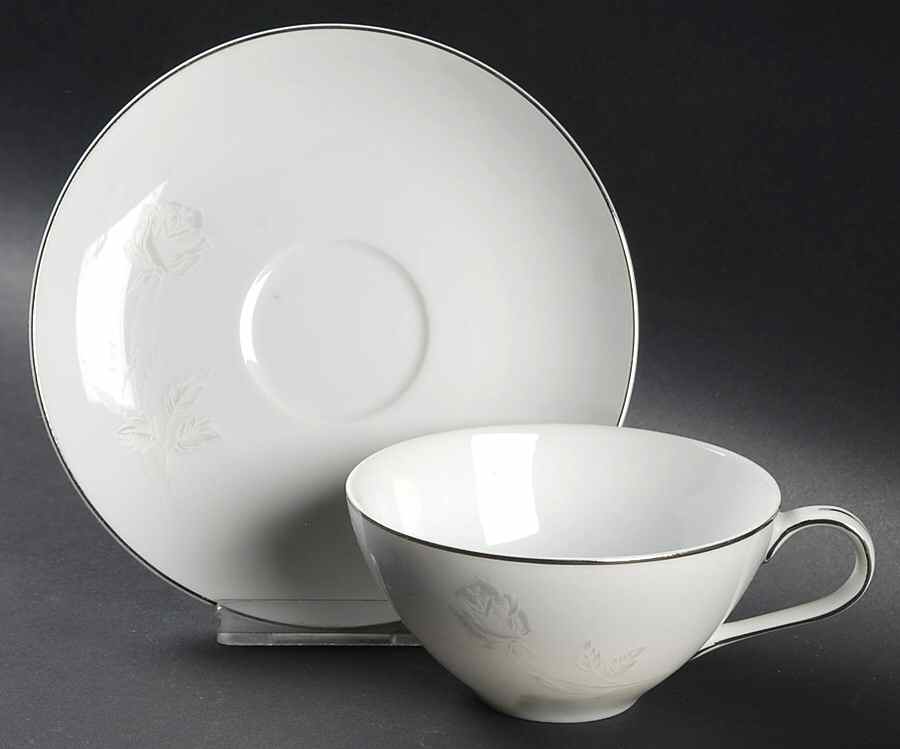 Remembrance Flat Cup & Saucer Set by Fashion Royale-1