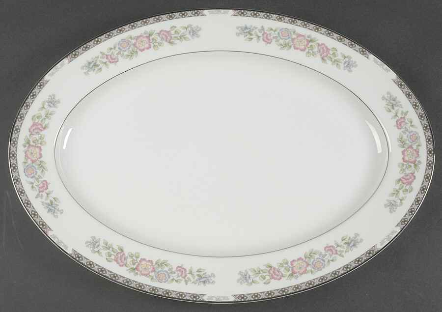 Rhapsody 16" Oval Serving Platter by Fashion Royale-1