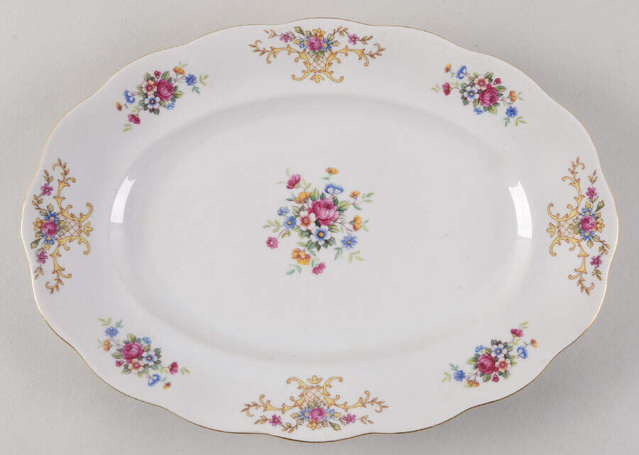 9026 (Thin Trim) 13" Oval Serving Platter by Favolina-Karolina-1