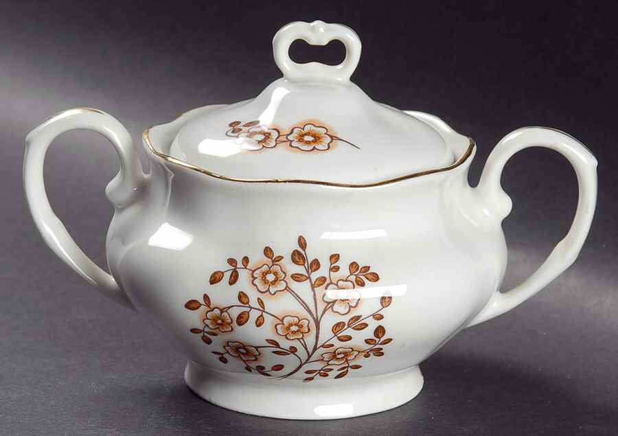 Bronze Flora Sugar Bowl & Lid by Favolina-Karolina-1
