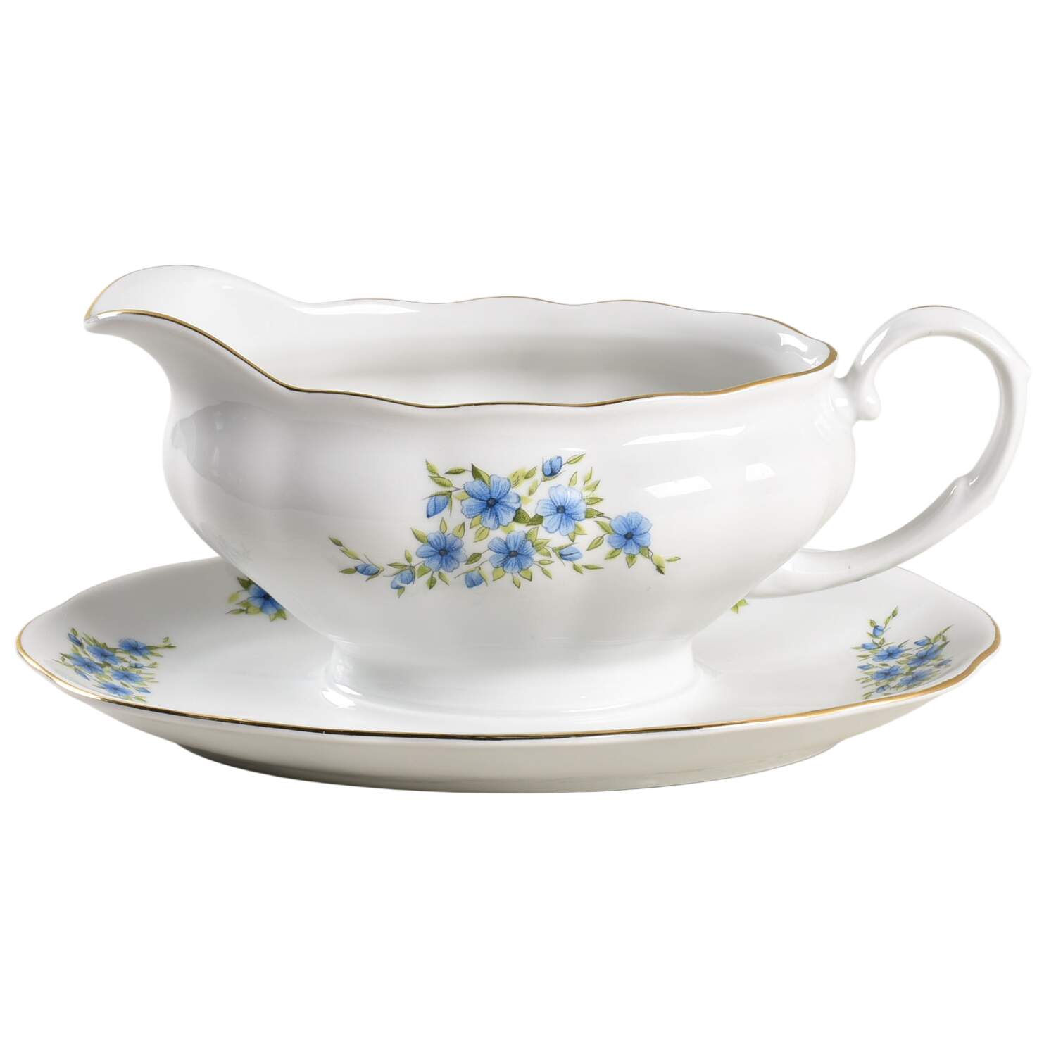 Candia Gravy Boat with Attached Underplate by Favolina-Karolina-1