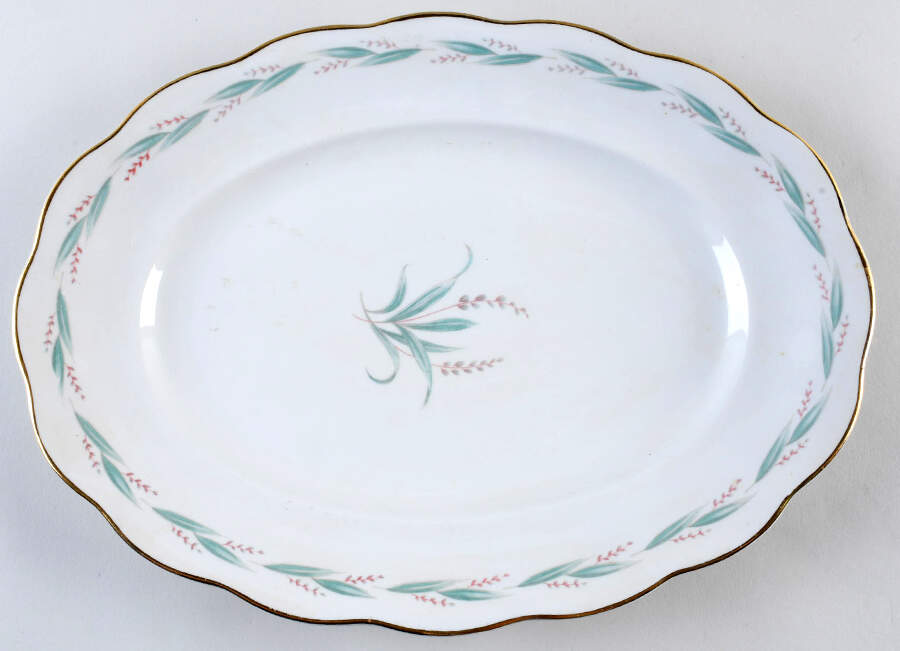 Celina (Gold Trim) 14" Oval Serving Platter by Favolina-Karolina-1