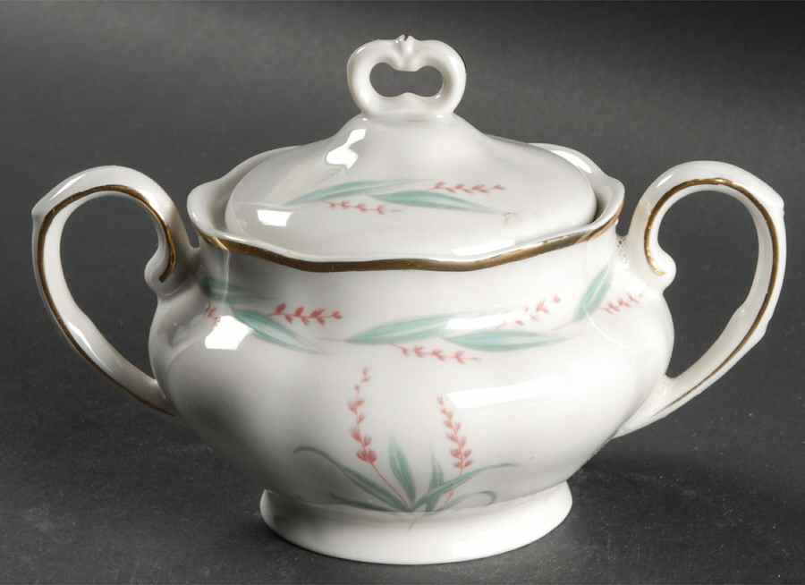 Celina (Gold Trim) Sugar Bowl & Lid by Favolina-Karolina-1