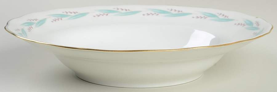 Celina (Gold Trim) Rim Soup Bowl by Favolina-Karolina-1
