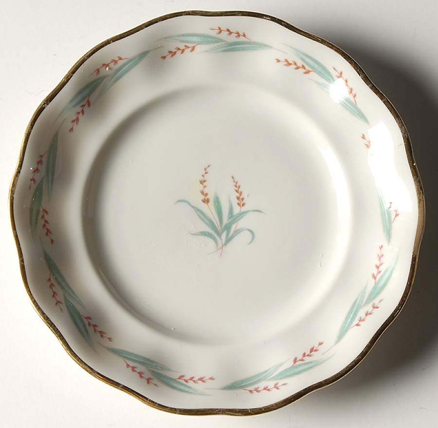 Celina (Gold Trim) Dessert/Pie Plate by Favolina-Karolina-1
